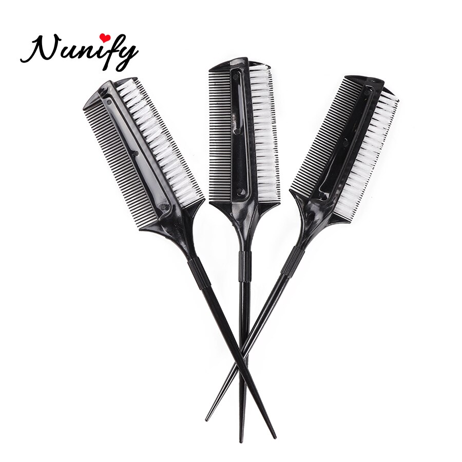 Nunify slim line drilleri frisør kamme glat hår børste piger hestehale hår kam salon hårpleje styling værktøj