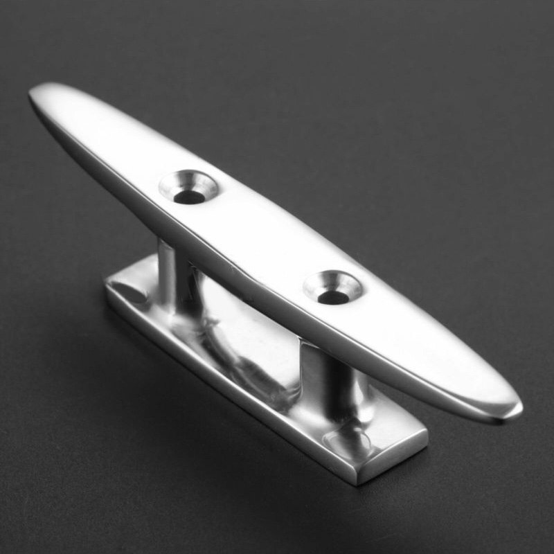 2pcs Boat Cleats 316 Stainless steel Polished Combo Mooring Cleat 100mm Replacement Hardware Accessories For Marine Boat Yacht
