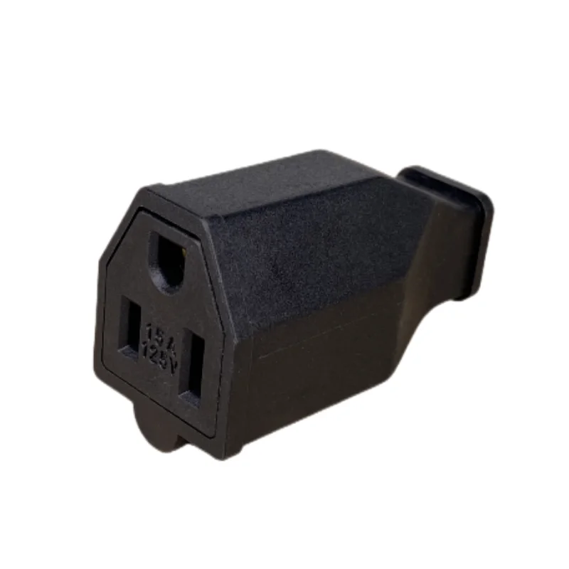 US American 3 Pins Industrial AC Electrical Power Rewireable Plug Male Wire Socket Outlet Adapter Extension Cord Connector 15A