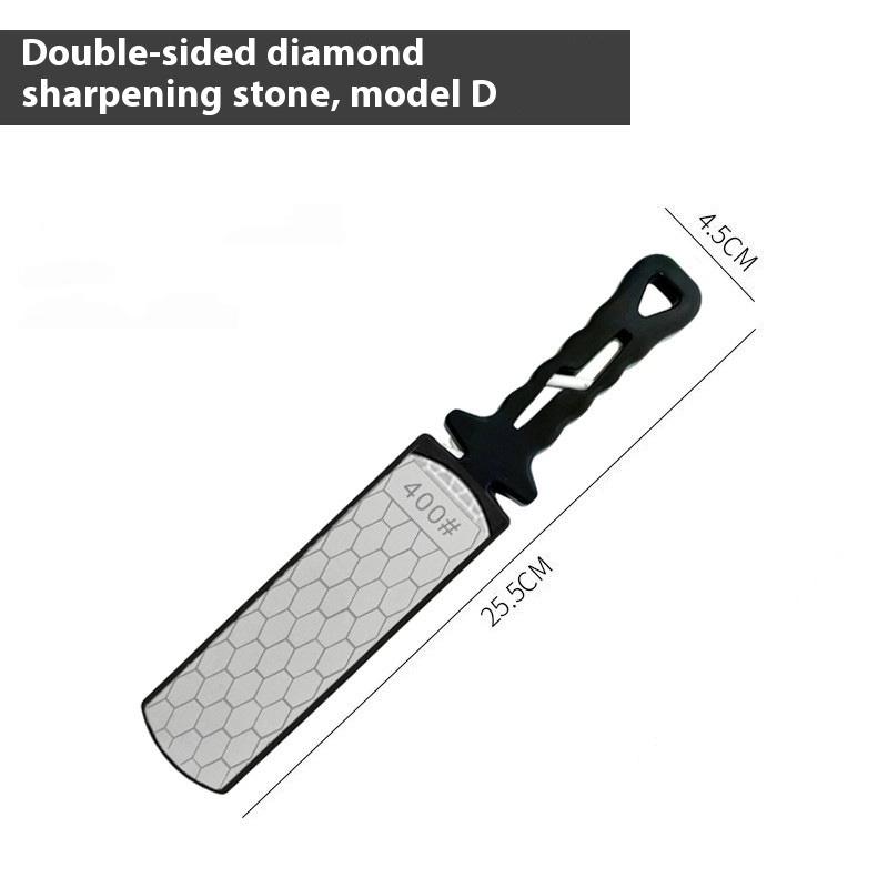 Knife Sharpener Diamond Bars 400 Grit Multi-Tool Kitchen Knives Tungsten Steel Ceramic Grinding Double-Sided Whetstone: Default Title