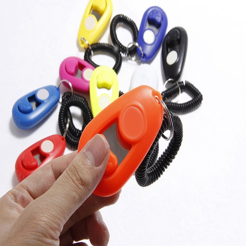 Pet Puppy Kat Grappige Training Tool Training Fluiten Clickers Met Strap Verschillende Frequentie Training Clickers Pet Speelgoed Voor Puppy