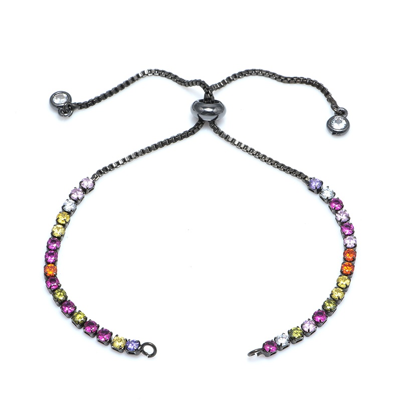Klasyczny regulowany suwak łańcuchy dla DIY kobieta bransoletki tworzenia biżuterii Handmade Components Charms akcesoria biżuteria ustalenia: Pomarańczowy