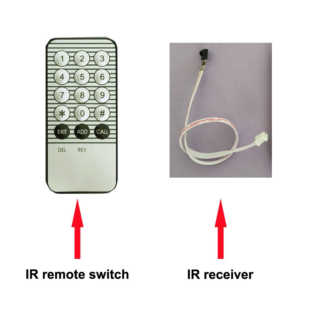 Rfid em/id indbygget dør adgangskontrol intercom adgangskontrol 9-24v strøm med 2 stk moderkort 10 stk em nøglebrik