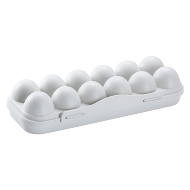 Caja de almacenamiento con 12/18 rejillas para huevos, contenedor de comida, organizador para refrigerador, 4x fa