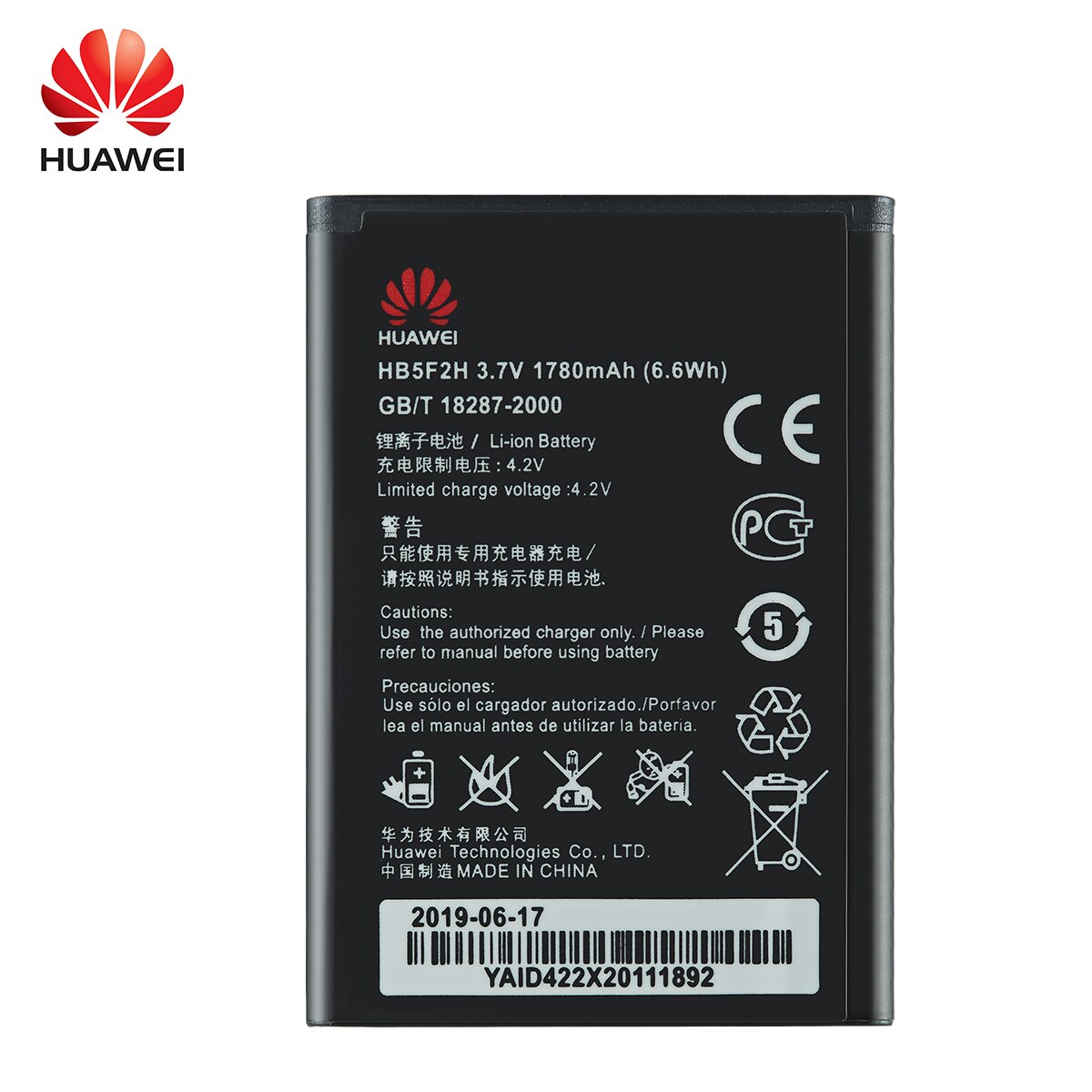 100% originale HB5F2H 1780mAh batteria per Huawei E5372 E5373 E5375 EC5377 E5330 E5336 E5351 E5356 EC5377U-872 E5356S-2 E5330Bs-2