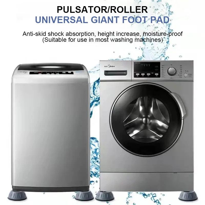 1/2/4Pcs Anti Vibration Füße Pads Gummi Matte Slipstop Stille Universal Waschmaschine Kühlschrank Unterstützung Dämpfer stehen