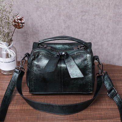 Håndtaske til kvinder bolsa feminina mærke kvinder mulepose pude taske pu solid skulder messenger tasker 522: Grøn