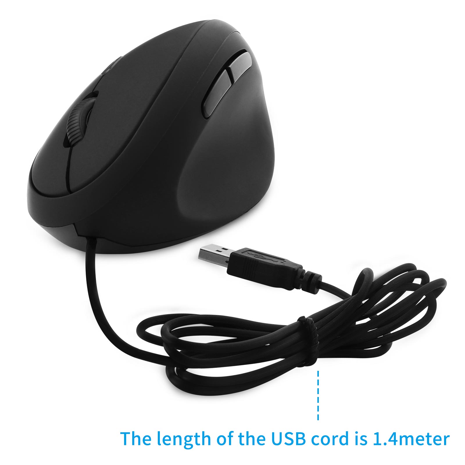 1600 DPI Adjustable Vetical Mouse Ergonomic Matte Mause 2.4GHz USB Wireless Wrist-healthy Mice for Lenovo Laptop Office Use PC