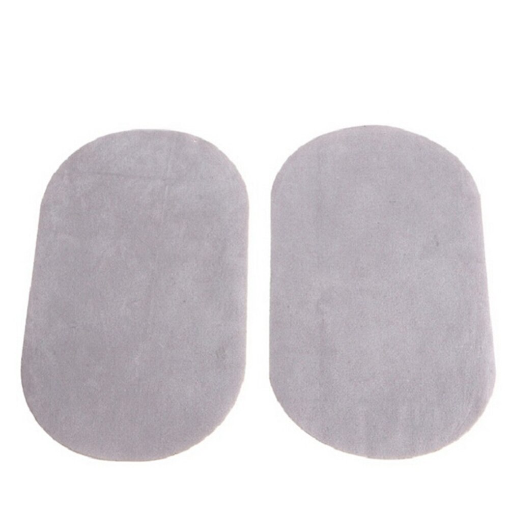 Lot de 2 patchs thermocollants ronds pour réparation de coudes et genoux, autocollants pour vêtements, accessoires vestimentaires: Gris clair