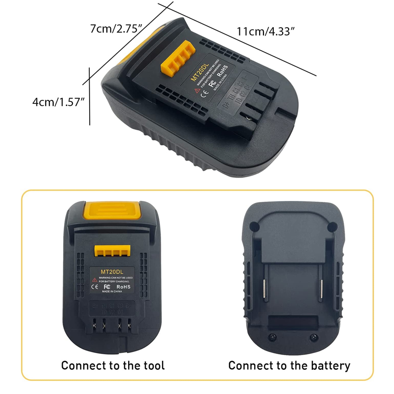 MT20DL Battery Adapter Converter for Makita Bosch Milwaukee M18 18V Li-ion Battery Convert to For Dewalt 18V 20V Power Tools