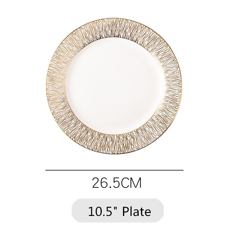 Western Steak Plate Dishes for restaurant scratch-resistant pendulum Fruit plate Square Plate Ceramic Dinner Plate Ceramic Plate: C 10.5 inch