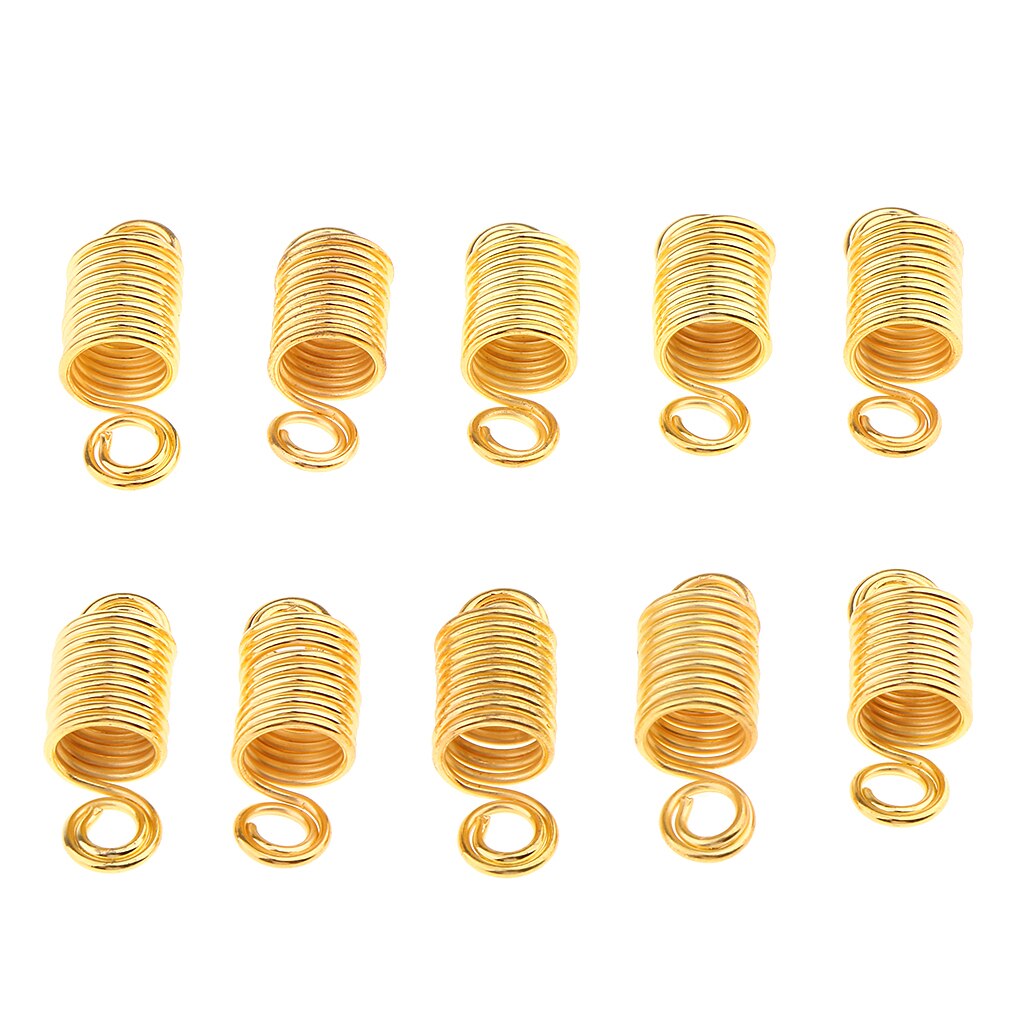 Pakker  of 10 frisør hair extensions clips tilbehør dekoration tube perler ringe