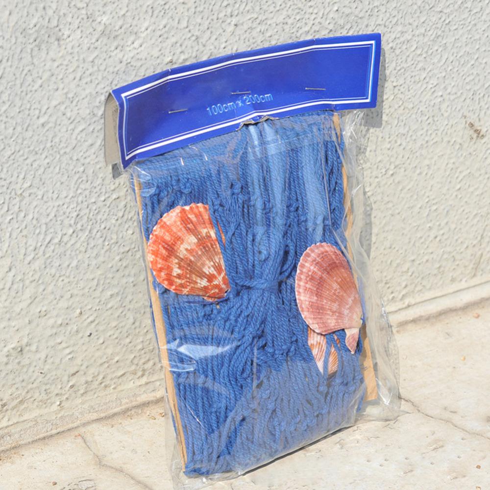 Filet de pêche nautique tendance | Fête de plage murale pour bord de mer, coquillages de mer, décor de jardin maison