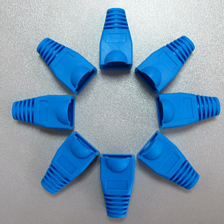 Multicolo CAT5 CAT6 kristall kopf mantel ethernet kabel schutzhülle Netzwerk steckdose boot kappe HÜLSE RJ45 Connector Jacke: armeegrün