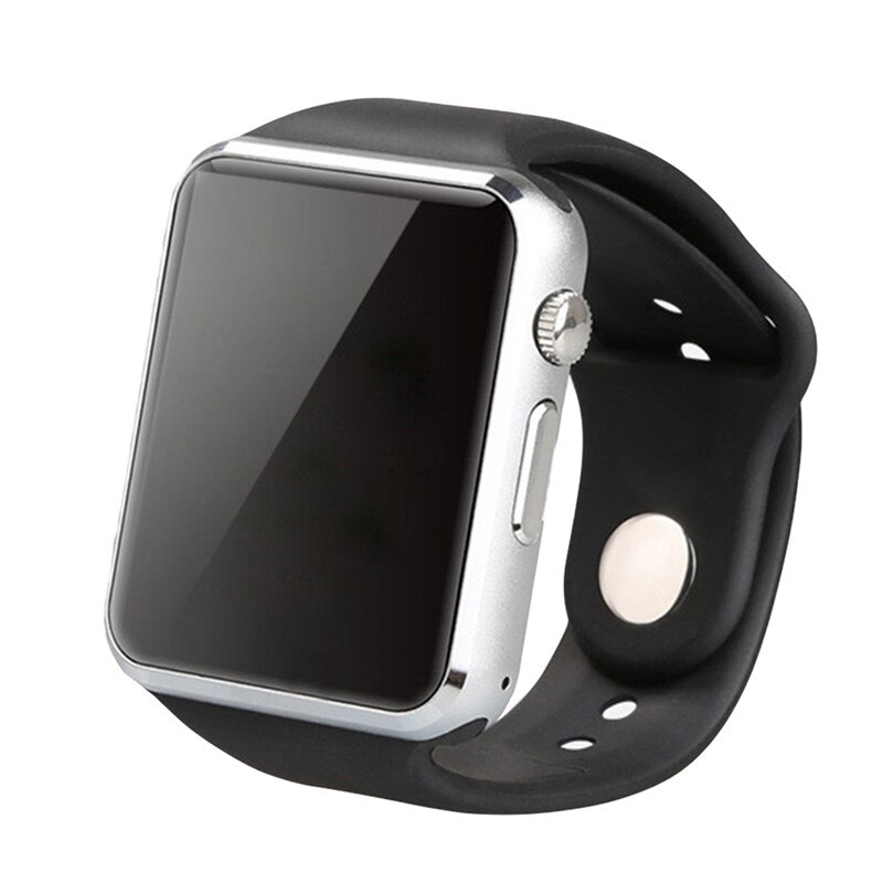 A1 Multi-Language SIM Card Touch Screen Call Camera Bluetooth Smart Watch Bracelet Fitness Tracker Smart Watch Wristbands: Silver