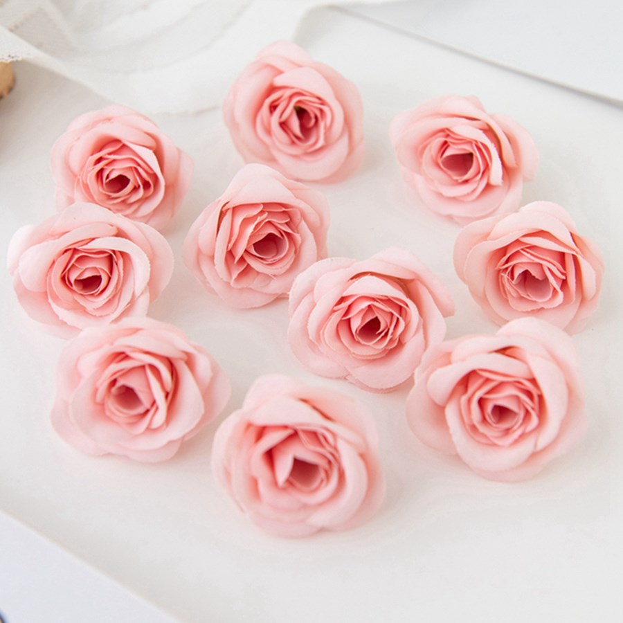 10 Stuks Zijde Kunstbloemen Rozen Hoofden Kerst Tuin Bogen Winkelcentrum Bruiloft Boeket Decoratie Diy Bloem Vaas Accessoire: GRIJS