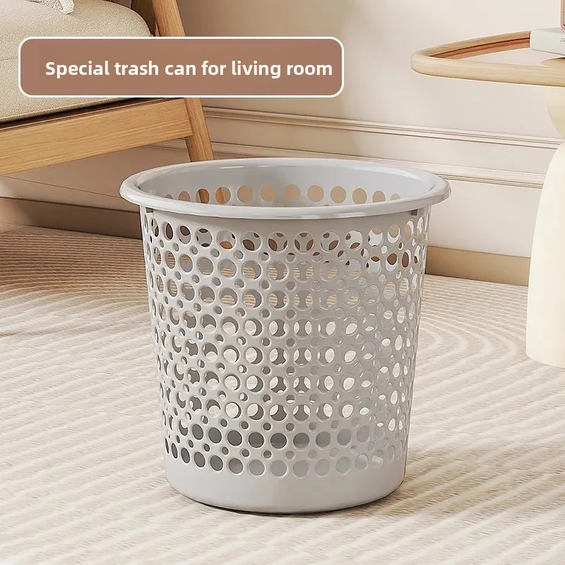 Op maat gemaakte, uitgeholde plastic prullenbak voor thuisgebruik in de keuken, woonkamer, slaapkamer, badkamer, studentenkamer, kantoor of als papierbak.