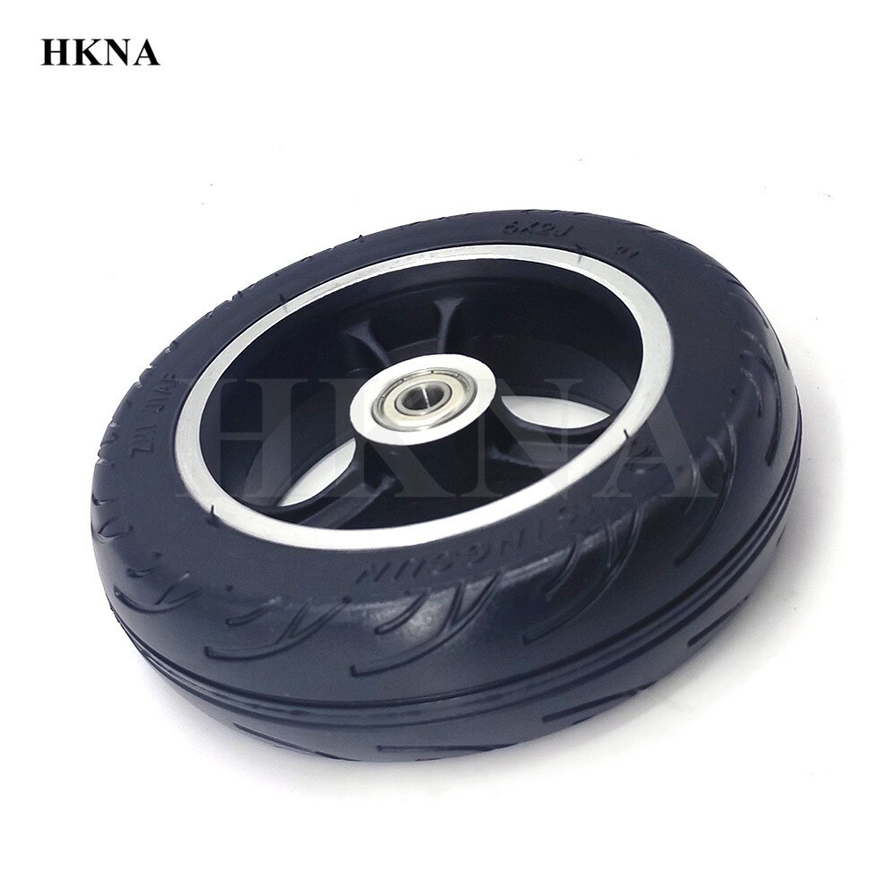 Explosion-proof 6x2 Solid Tire Wheels With Alloy Hub Fast Wheel F0 Widened Rear Wheel 6 Inch Electric Scooter Solid Tyre Wheel