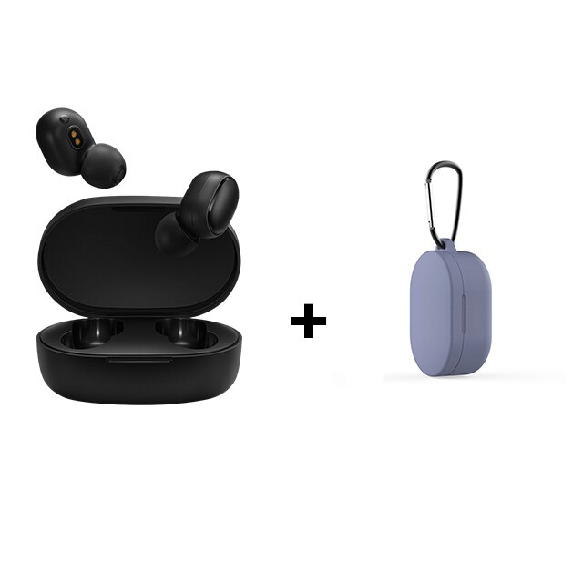 Xiaomi Redmi Airdots earphone original TWS wireless earbuds xiaomi redmi airdots bluetooth 5.0 earphones airdots: with blue case