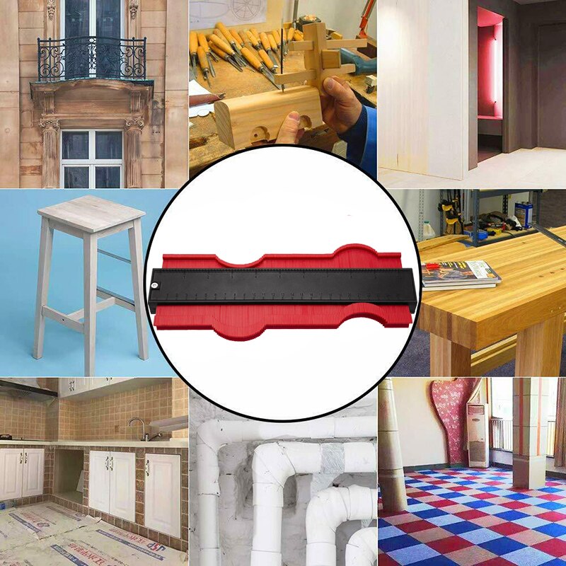 10Inch Gauge Duplicator Vorm Profiel Duplicatie Gauge Contour Template Plastic Contour Kopie Duplicator Meten