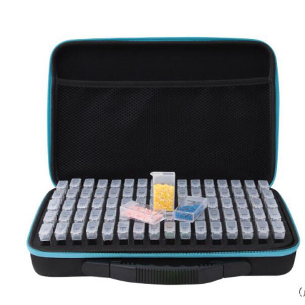 Diamond Painting Storage Box - 80 Slots Organizer With Tools For DIY Crafts