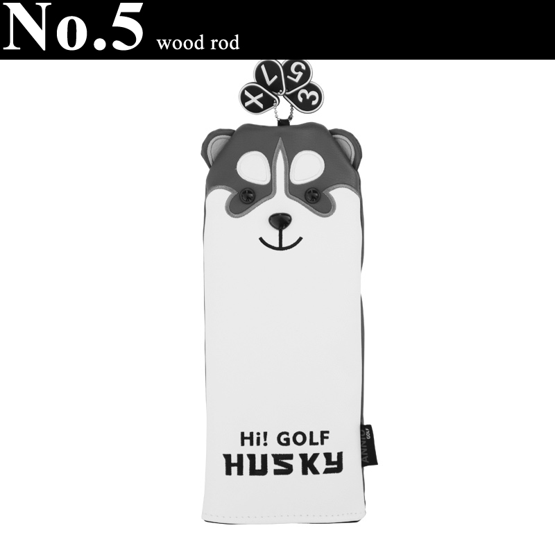 International Standard PU Waterproof Golf Club Putter Head Covers Sets Soft Velvet Inner Protective Cover Golfing Accessories: for No.5