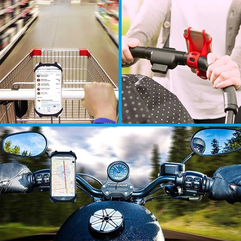 Acessórios para carrinho de bebê, suporte para celular, rack universal 360 giratório, carrinho de bebê, suporte para telefone para iphone, dispositivo gps