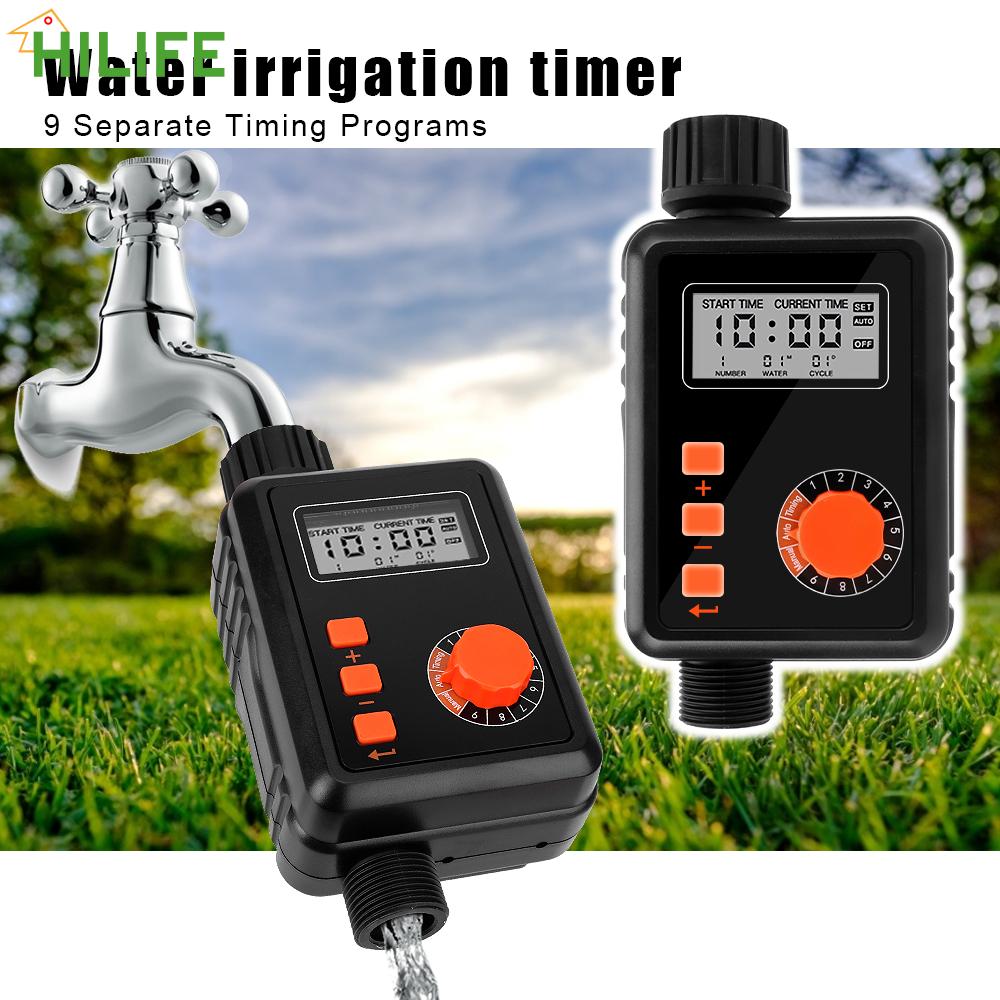 Automatic Irrigation Water Timer 9 Separate Timing Program Electronic Irrigation Regulator With LCD Screen Sprinkler Controller