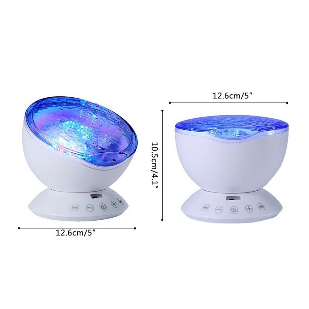 Remote Control Colorful Ocean Wave Projector Round Ocean Wave Daren Projection Lamp