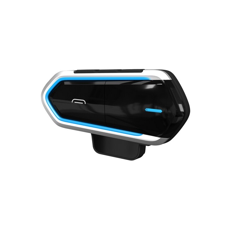 Bluetooth motorcykel motorcykel hjelm intercom headset hovedtelefon fm  mp3 gps: Blå