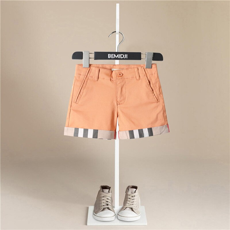 Mærke sommer børn shorts bomuldsshorts til drenge piger shorts småbørn trusser børn strand korte sportsbukser babytøj: Lyserød / 12m