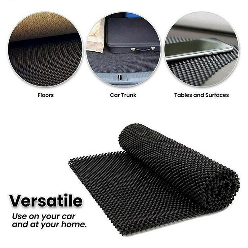 Carro antiderrapante esteira multiuso universal preto tapete de proteção pvc personalizado para carros caravanas uso anti deslizamento esteira táxi tronco