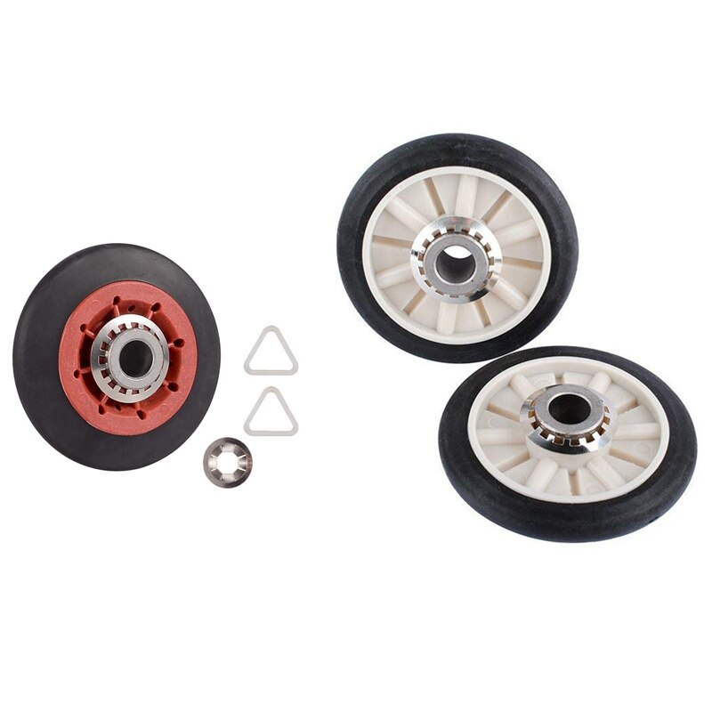 2 Set Dryer Drum Roller Fit for Whirlpool 8536974 & 349241T