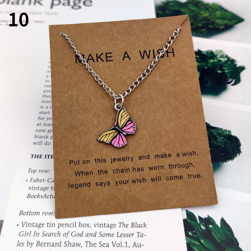 Collares con colgante de mariposa a la para mujer, collar de cadena de clavícula de insecto Multicolor Simple y dulce, accesorios de joyería para: Color dorado