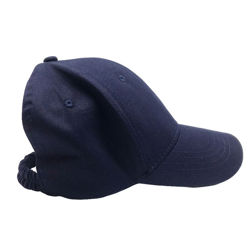 Sun hat summer women's leisure sunshade caps cotton sunscreen sun pony cap beach tennis cap 4 colors: Navy