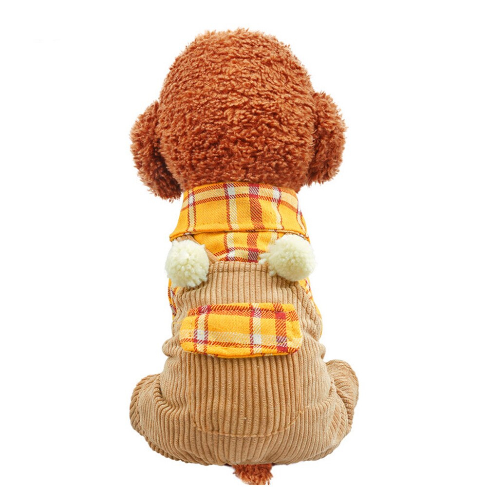 Ruudullinen haalari koiralle talvihaalarit vaatteet pienelle koirakissalle chihuahua pomeranian lemmikki takki puku koirille york teddy bichon