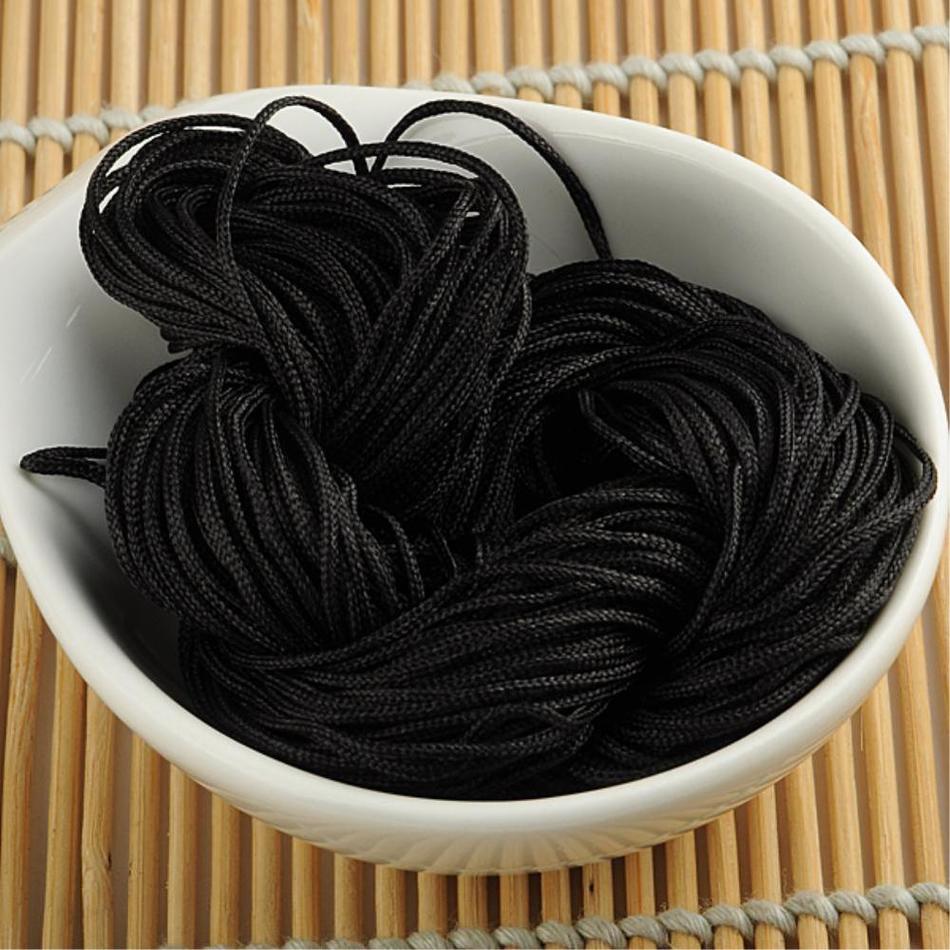 20M Shamballa Beads Bracelet Thread 1mm Polyester Cord Chinese Knot Macrame Rattail Cord For DIY Jewelry Findings: 14