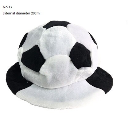 Halloween bursdag karneval fest hodeplagg klovn lue sminke ball fotball øl fest polygonal cap flagg lue: Elfenben