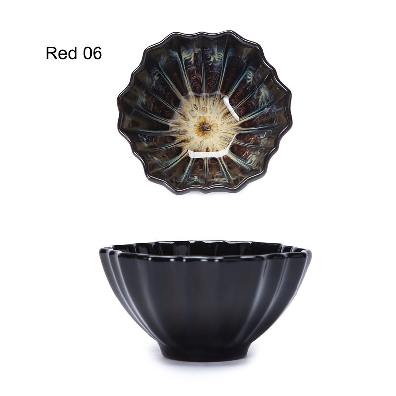 Colorful starry teacup,temmoku glaze tea cup,Kung fu cup Build kiln ceramic cup Teacup,Chinese Jingdezhen Beautifully artwork: 14