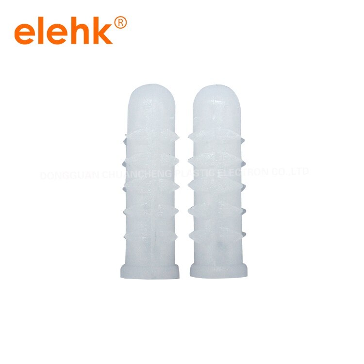 Qty 100PCS White Wall Plug 25mm x 5mm Anchor Fixing Plastic Masonry Wall plug