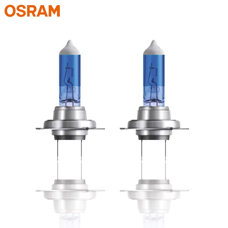 OSRAM H7 Cool Blue Advance White Halogen Bulbs 12V 5000K Car Headlight +50% Brighter 62210CBA(Twin)