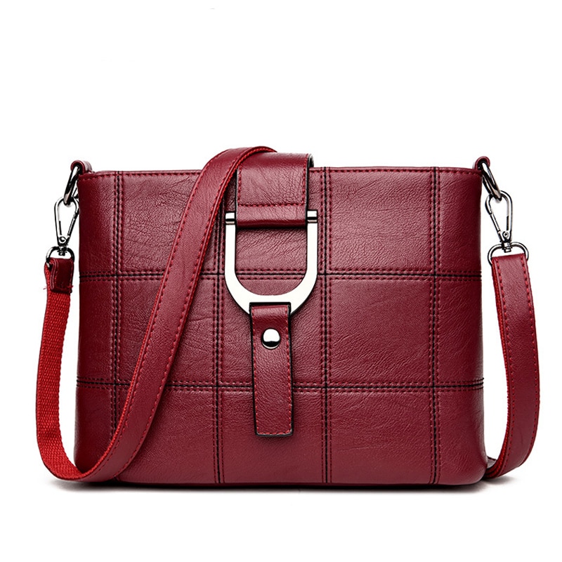 PHTESS Luxury Plaid Handbags Women Bags Brand Female Crossbody Shoulder Bags For Women Leather Sac a Main Ladies Bag