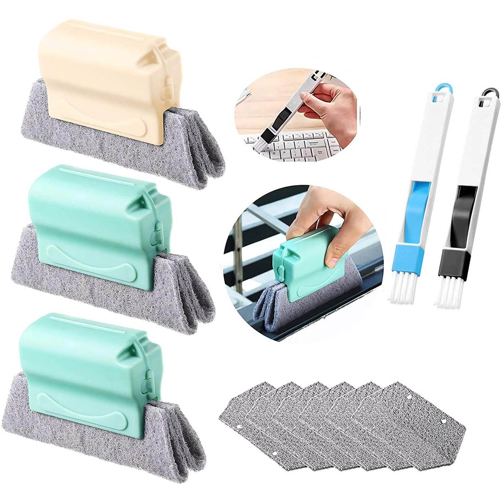 Household Window Groove Cleaning Brush Window Slot Cleaning Tool Window Sill Brush Multi-Purpose Cleaning Brush: Default Title