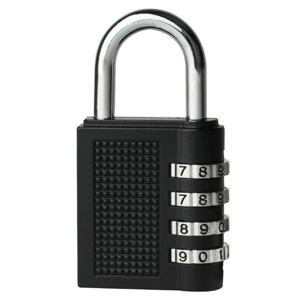 4 bit nøgle låsekasse vægmonteret aluminiumslegering nøglesikker kasse vejrbestandig 4 cifret kombination nøgleopbevaring låsekasse: Sort