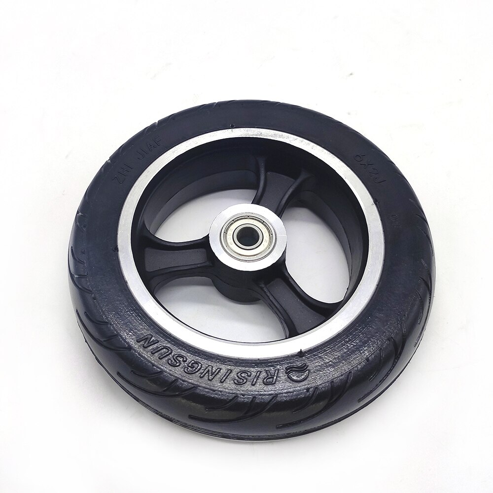 Explosion-proof 6 Inch Wheel 6x2 Solid Tire Wheel with Alloy Rim for Fast Wheel F0,jackhot,Nes Carbon Fiber Scooter