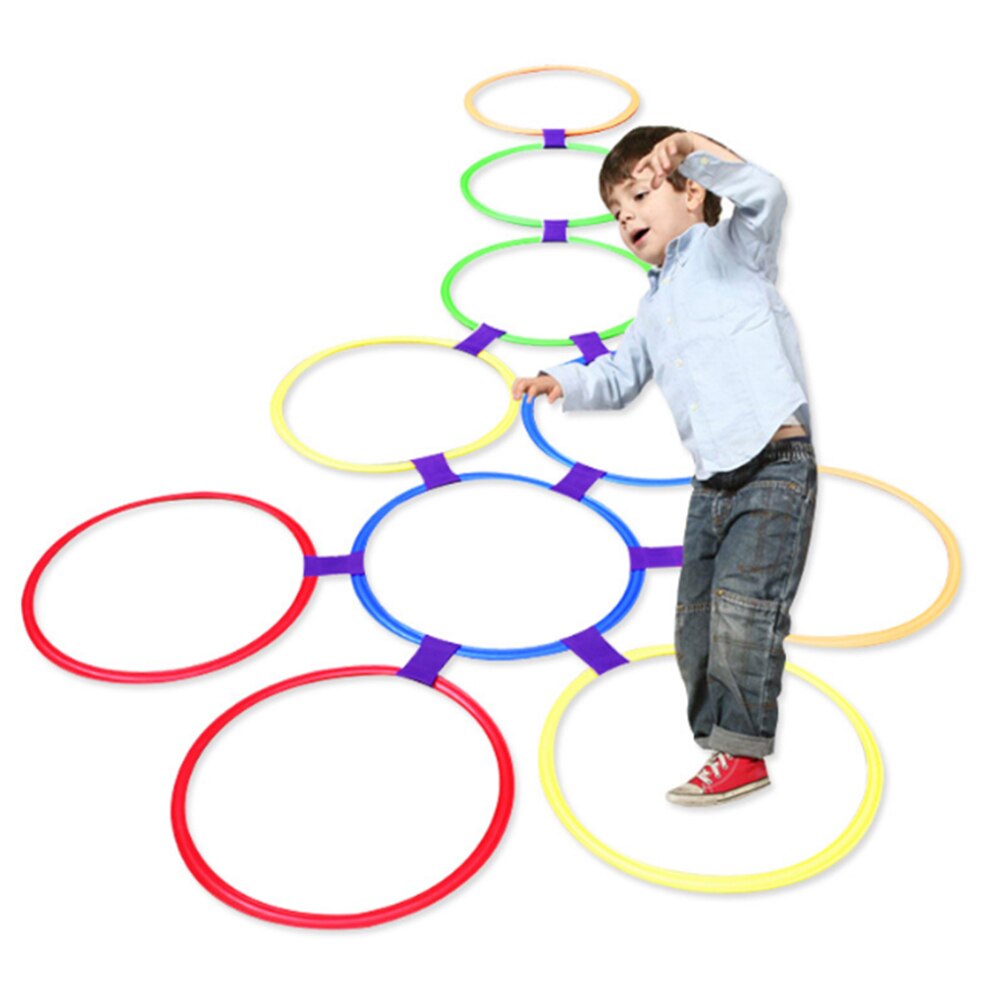 Jeu de bagues en plastique multicolores pour garçons et filles, anneaux et connecteurs pour usage intérieur ou extérieur, ensemble de jeu amusant: big 2