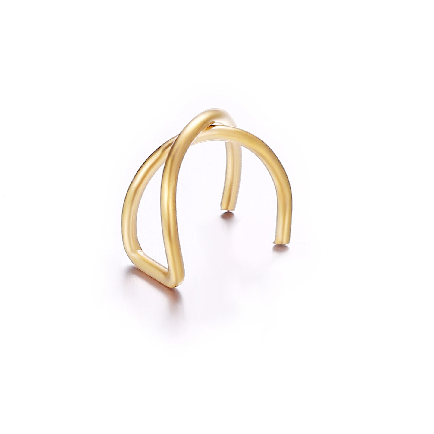 Oor Manchetten 5 Stks/set Mode Oor Manchetten Bladgoud Oor Manchet Clip Oorbellen Voor Vrouwen Klimmers Geen Piercing Nep kraakbeen Earring: Gold B