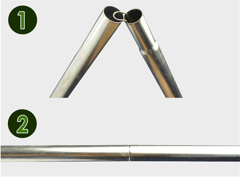 Sun Shade Accessories 2pcs Length 200cm galvanized steel pipe sunshade Rod Awning Canopy Sun Shelter tarp Support pole