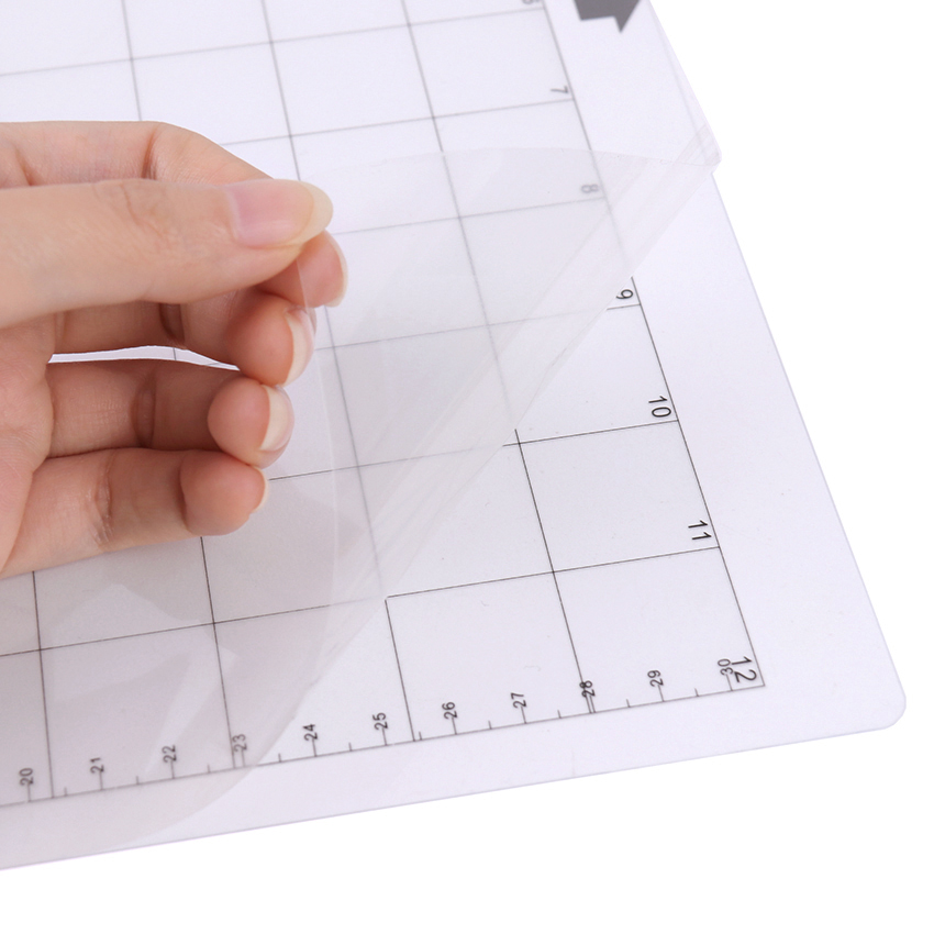 1PC Transparent Adhesive Mat With Measuring Grid 30.5 X 30.5cm Replacement Cutting Mat For Silhouette Plotter Machine