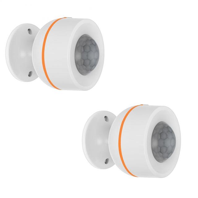 NEO Tuya ZigBee PIR Motion Sensor Wireless Infrared Detector APP Control Smart Home Burglar Security Alarm System USB Power Home: 2PCS